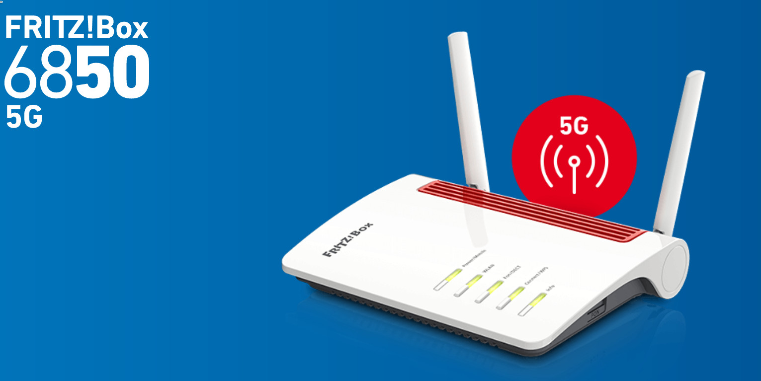 Neue Fritzbox 6850 5G: Alternatives Internet ber 5G-Netze