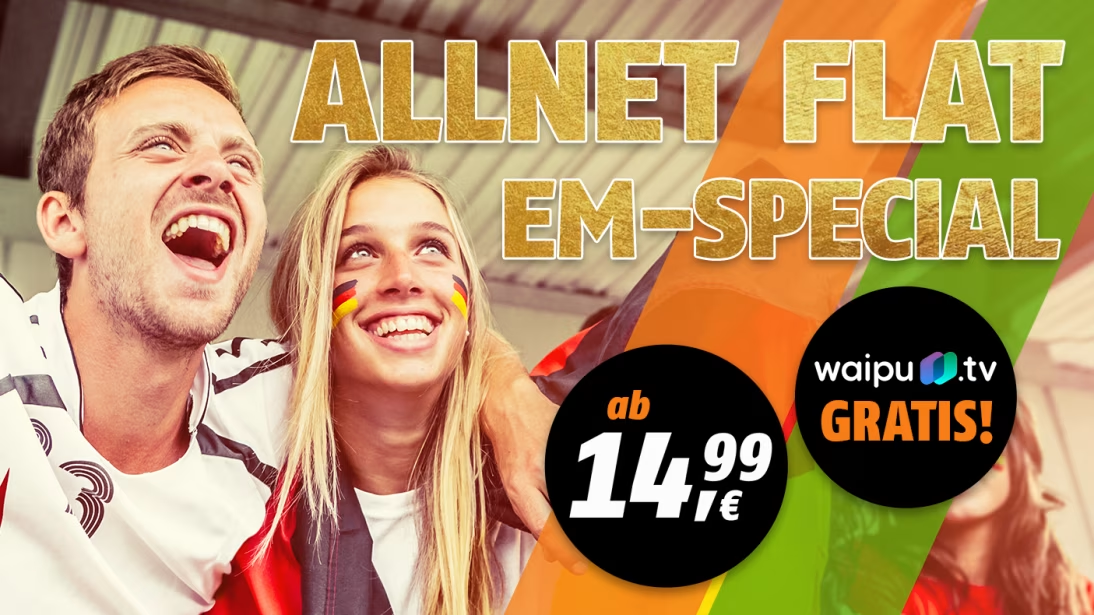 Fussball EM 2024: 30 GB Allnet-Flat im Vodafone Netz fr 14,95 Euro