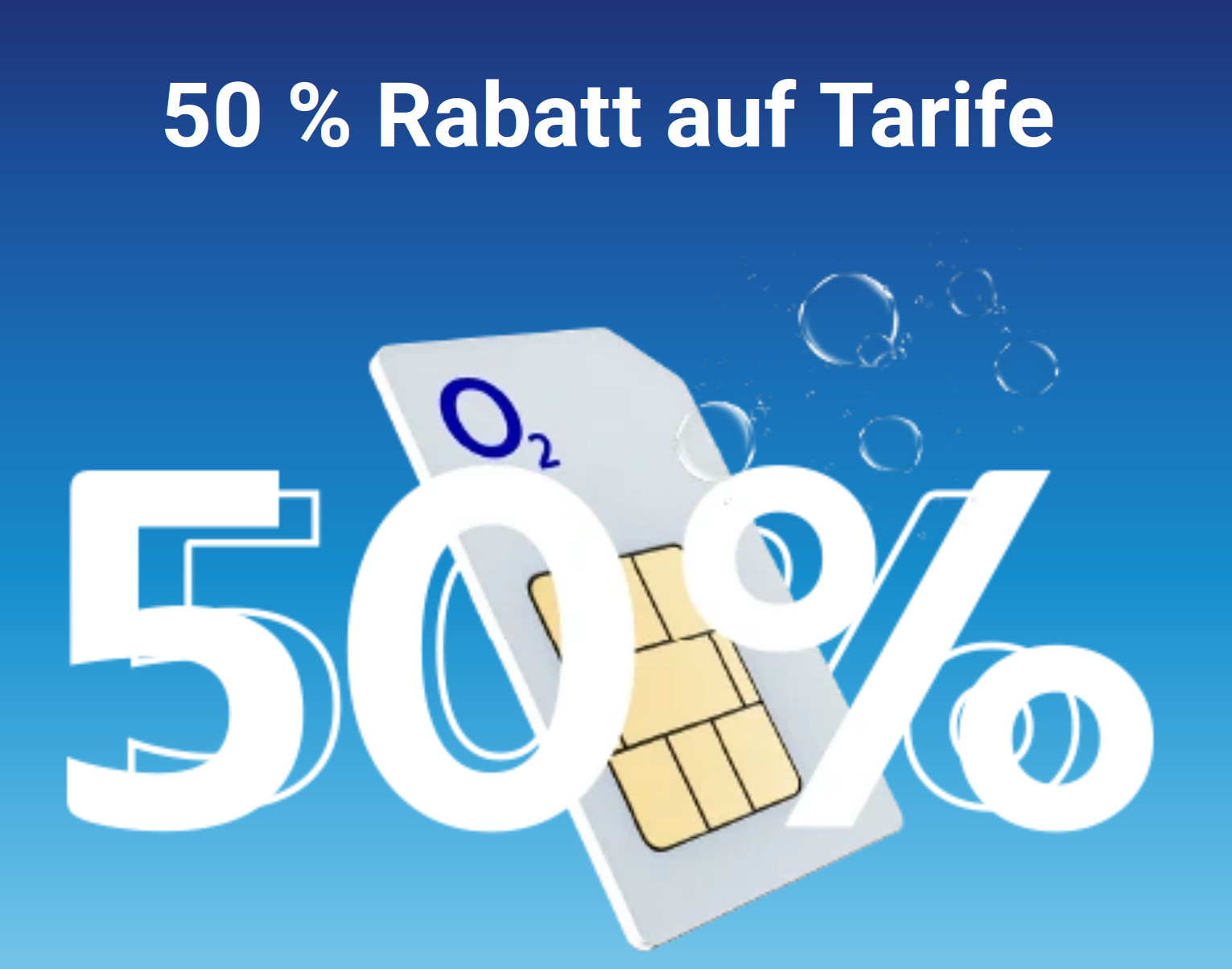 O2 5G Tarife: 50 Prozent Rabatt auf originale 5G Tarife