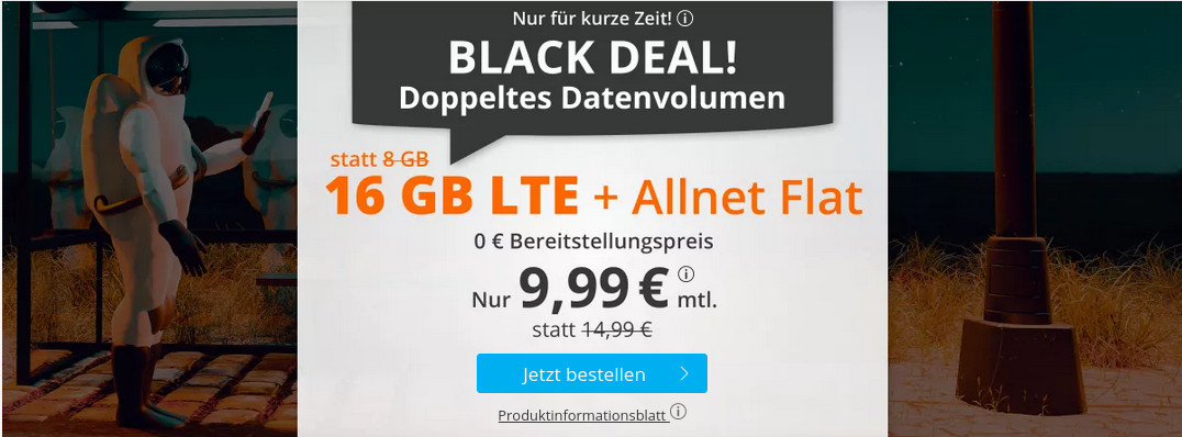 LTE Tarife Preistipp: Sim 6 GB Allnet-Flat ohne Laufzeit